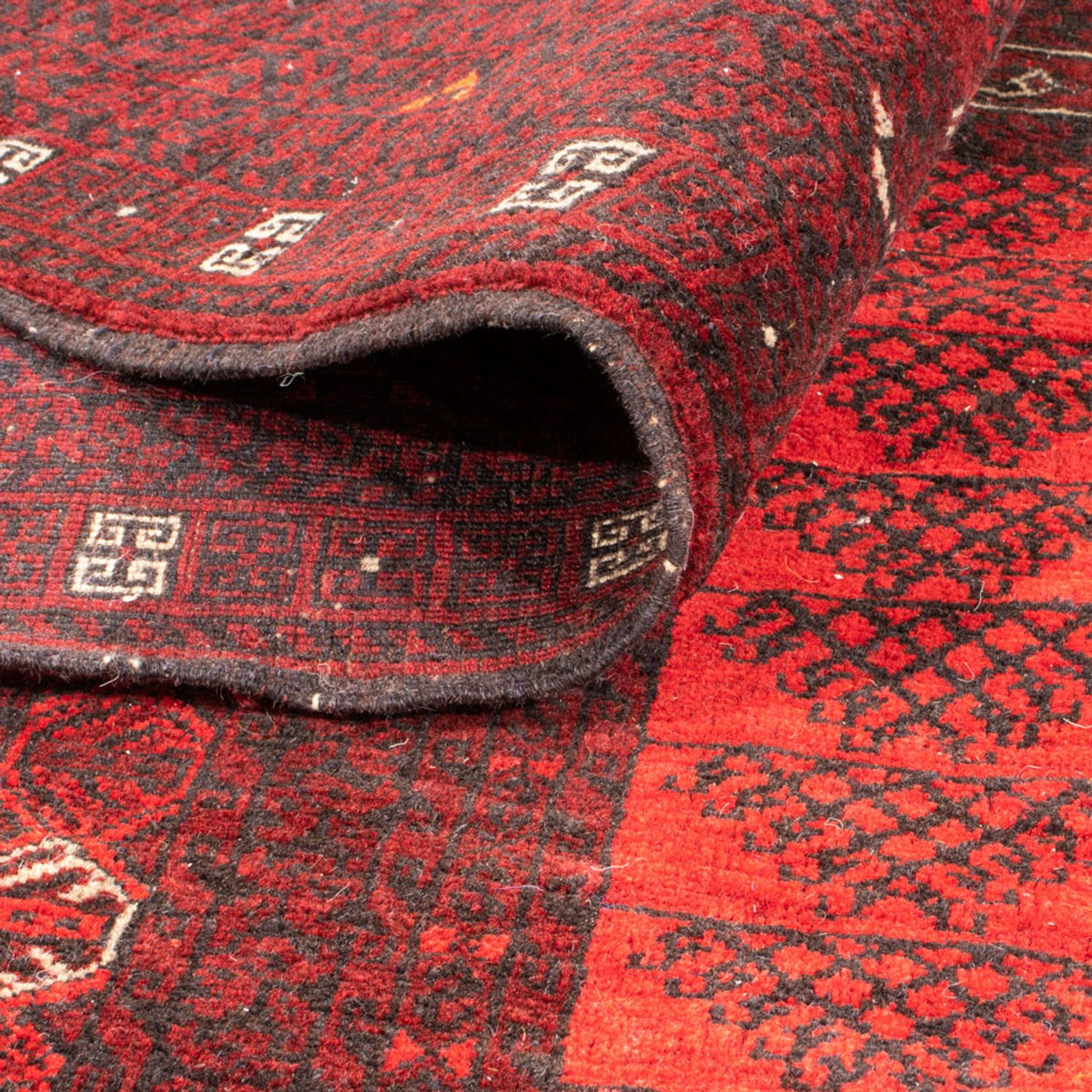 Tapis Turkaman - 224 x 158 cm - rouge