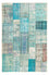 Tapis vintage - 305 x 198 cm - turquoise