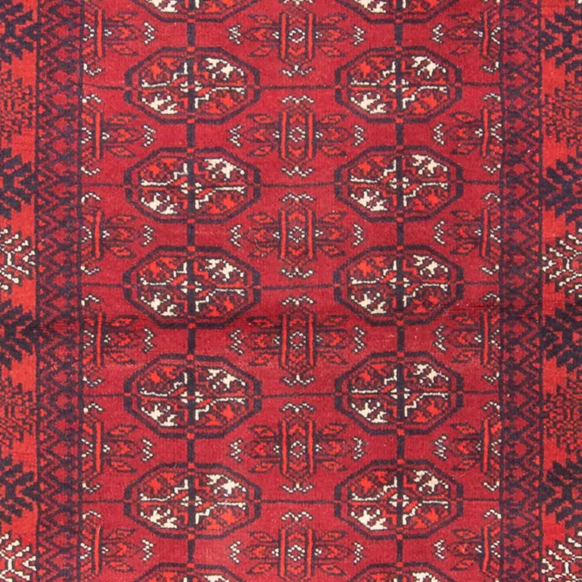 Tapis de couloir Tapis Turkaman - 194 x 74 cm - rouge