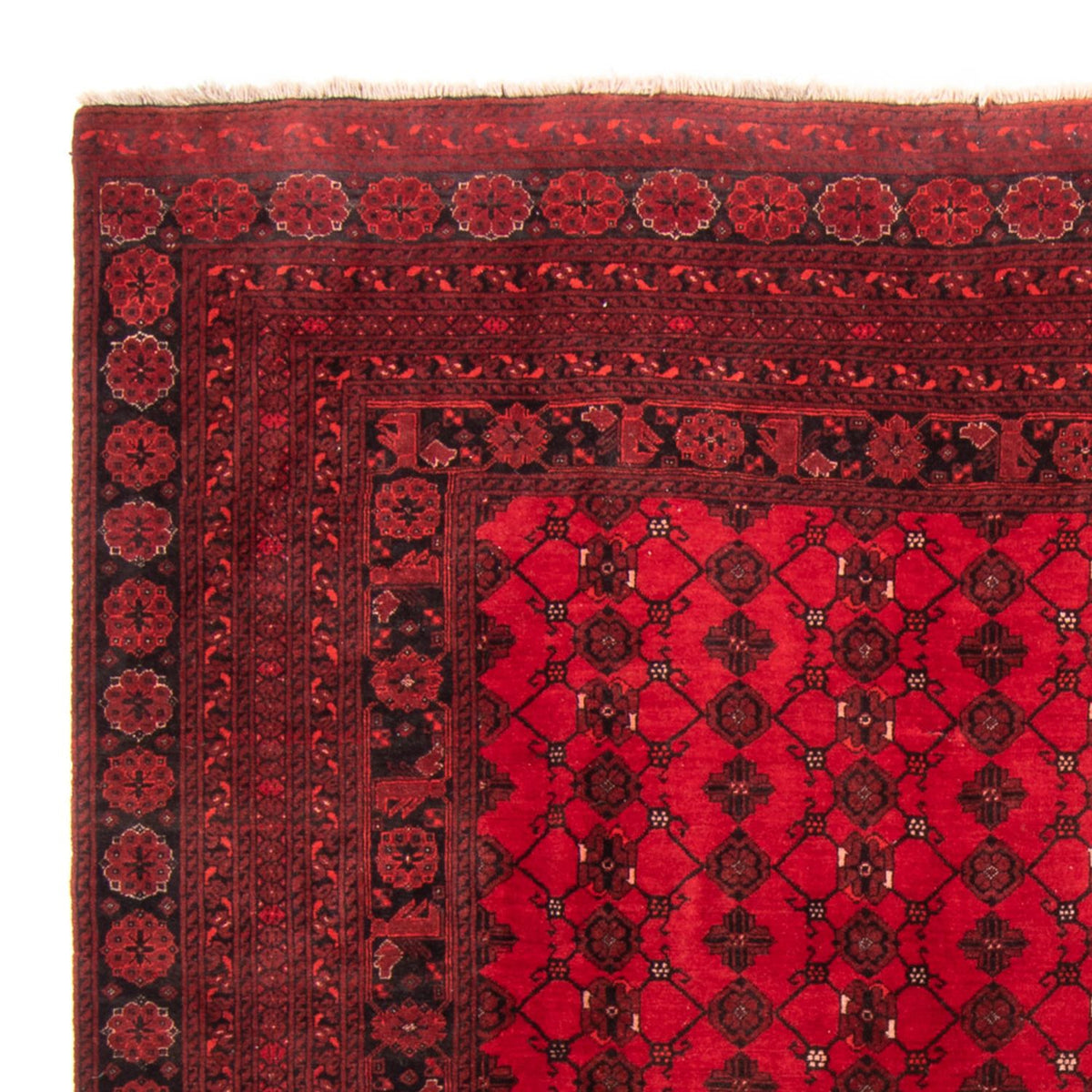 Tapis Turkaman - 257 x 178 cm - rouge