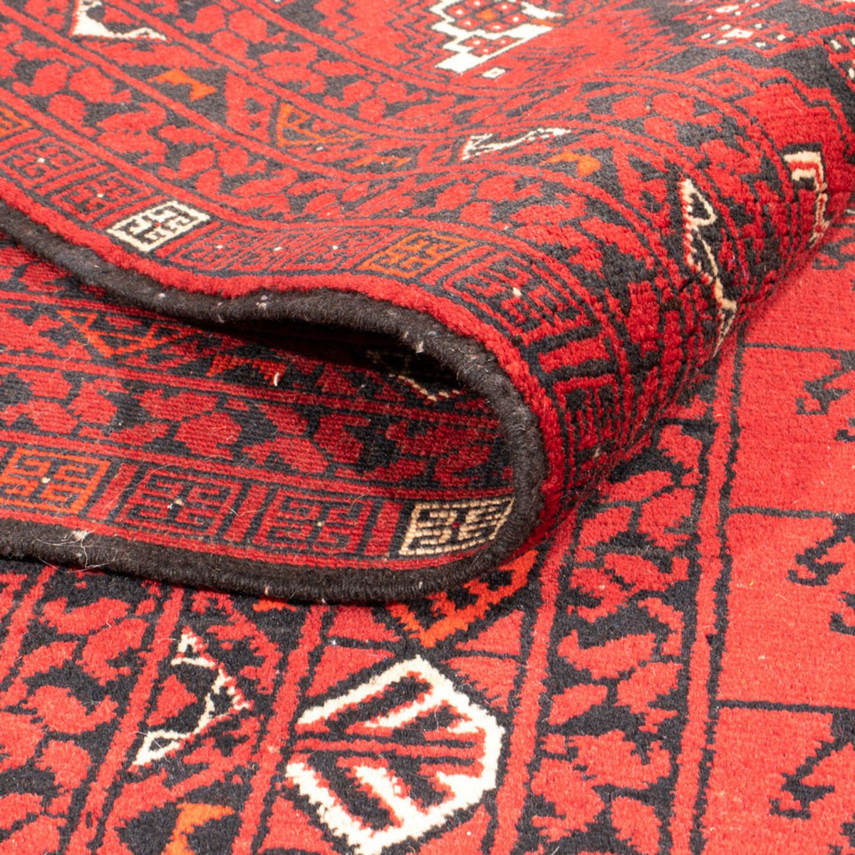 Tapis Turkaman - 230 x 157 cm - rouge