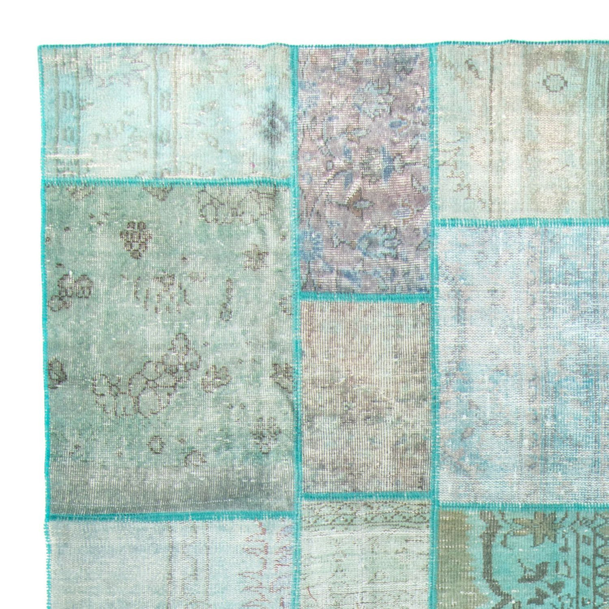 Tapis vintage - 303 x 203 cm - turquoise