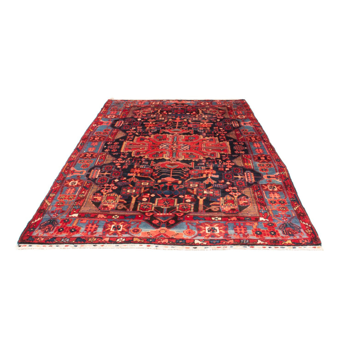 Tapis persan - Nomadic - 274 x 168 cm - bleu foncé