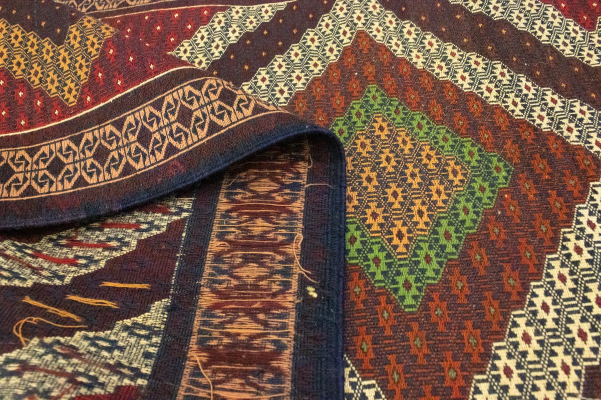 Tapis de couloir Tapis Kelim - Oriental - 222 x 85 cm - marron
