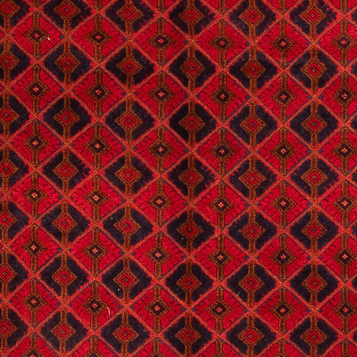 Tapis Turkaman - 190 x 153 cm - rouge foncé