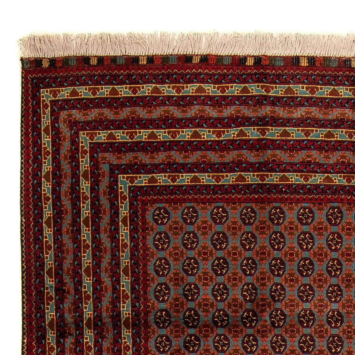 Tapis afghan - Boukhara - 296 x 196 cm - multicolore