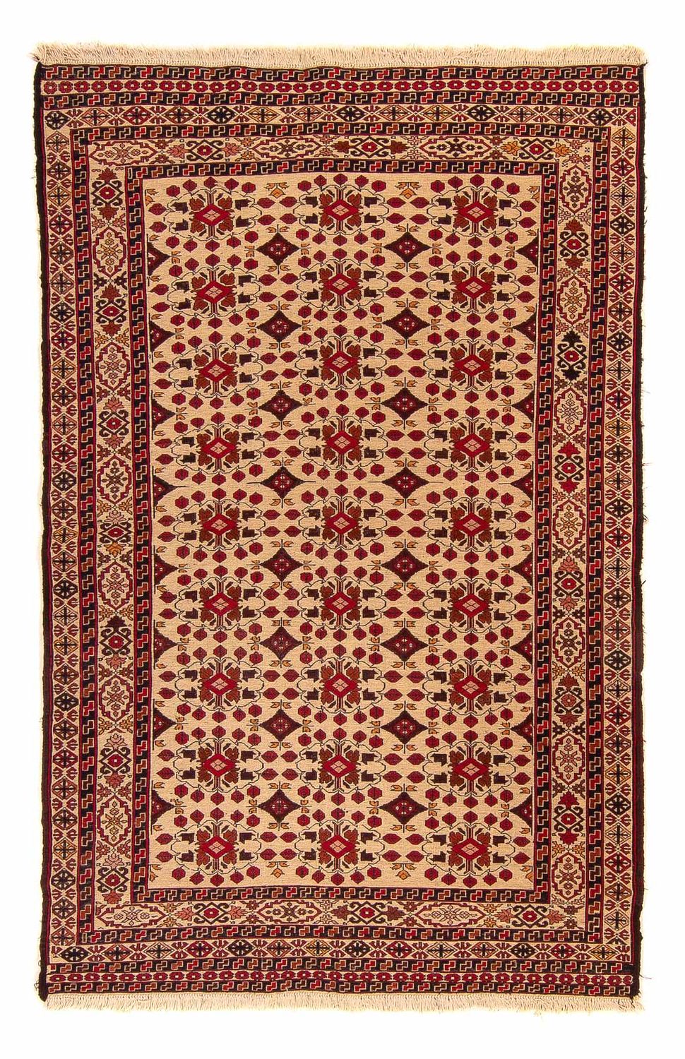 Tapis Kelim - Oriental - 200 x 126 cm - marron clair