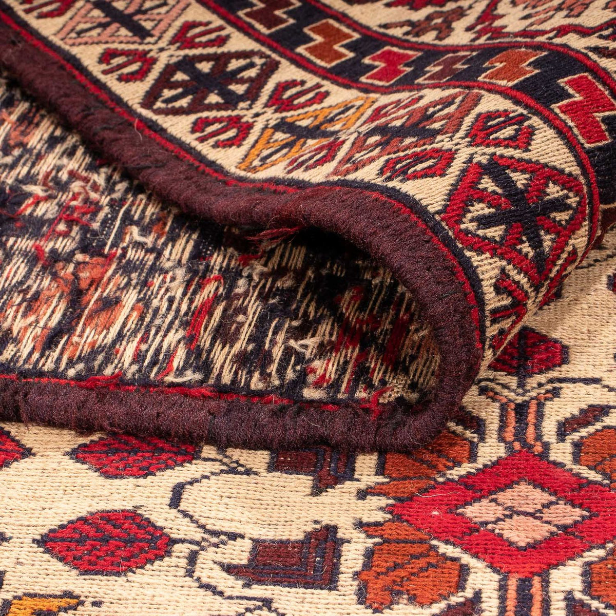 Tapis Kelim - Oriental - 200 x 126 cm - marron clair