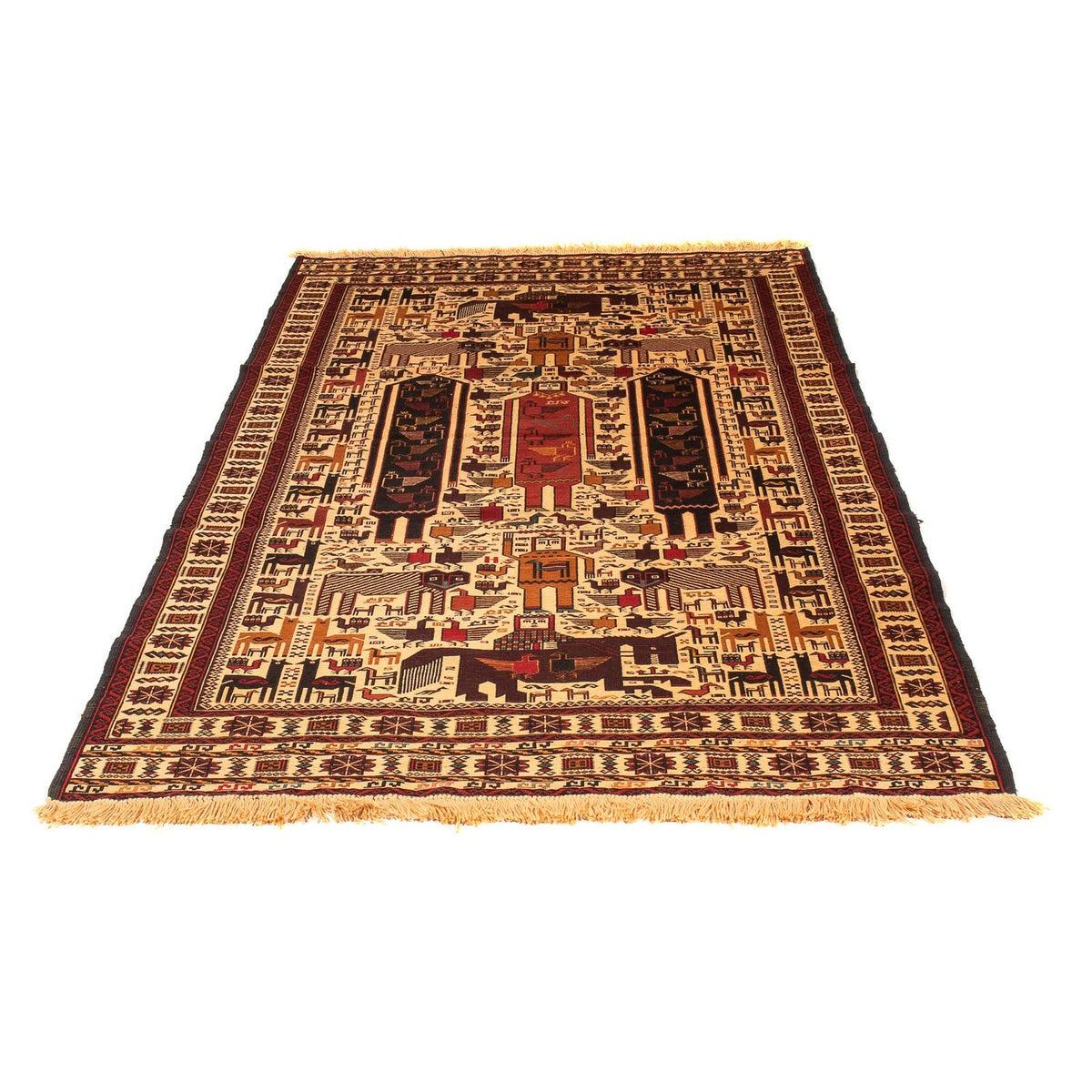 Tapis Kelim - Oriental - 200 x 122 cm - beige
