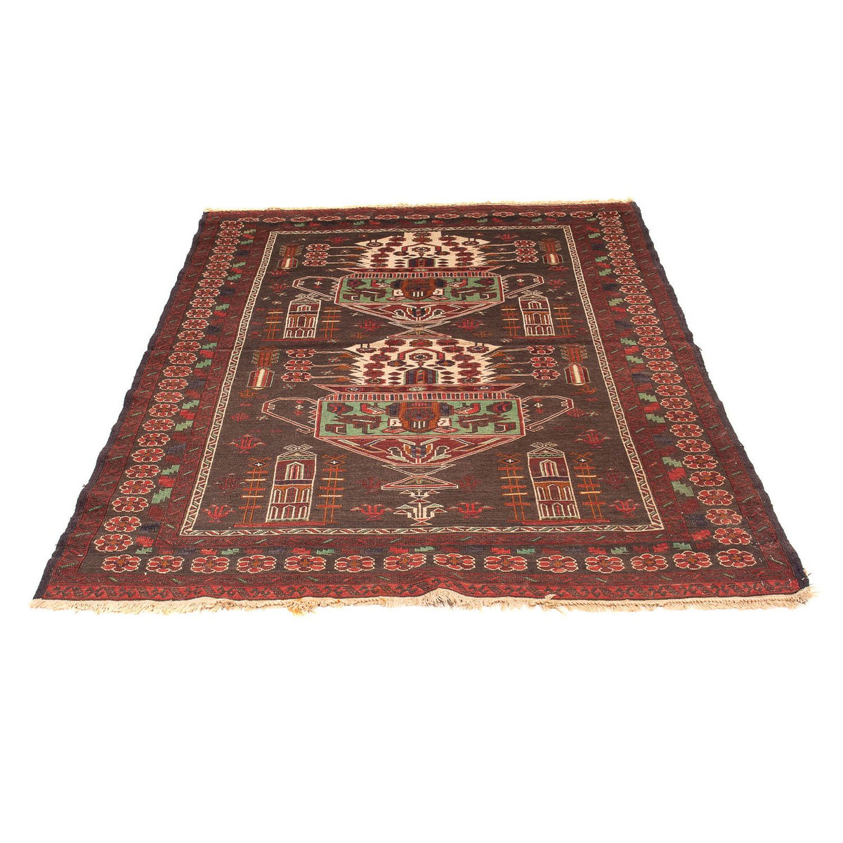 Tapis Kelim - Oriental - 179 x 130 cm - marron