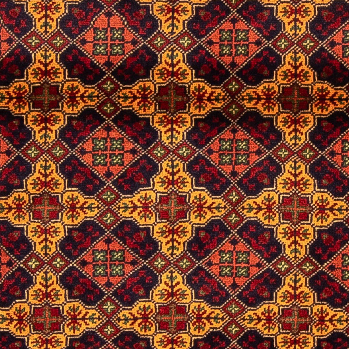 Tapis de couloir Tapis afghan - Boukhara - 208 x 90 cm - multicolore