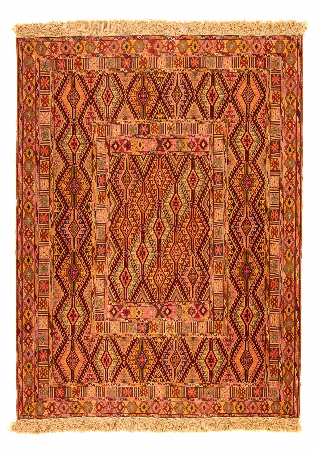 Tapis Kelim - Oriental - 174 x 138 cm - multicolore
