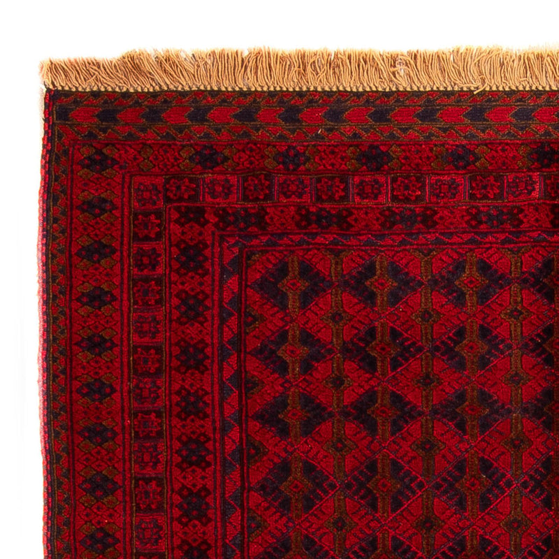 Tapis Kelim - Oriental - 199 x 141 cm - rouge foncé