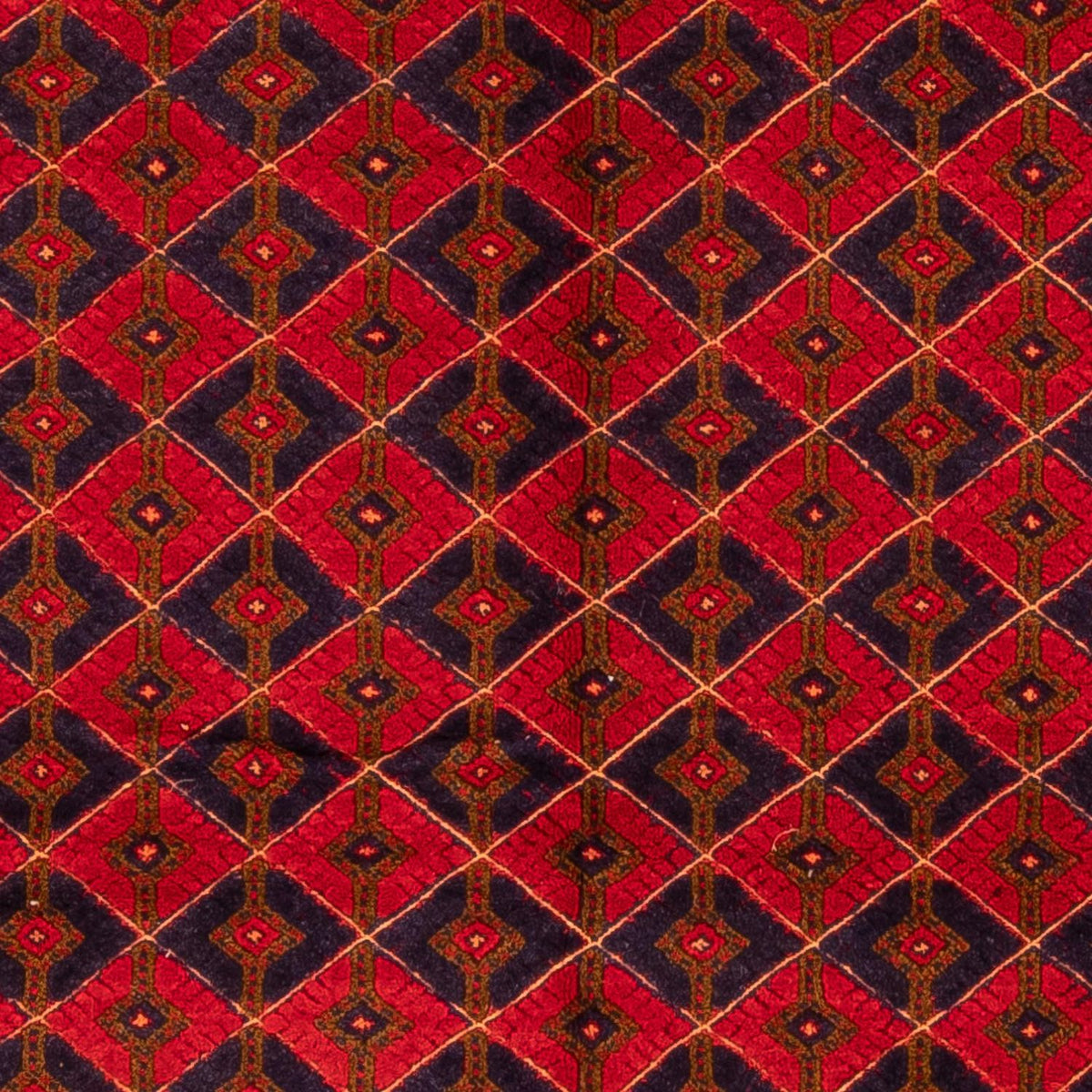 Tapis Kelim - Oriental - 198 x 151 cm - rouge foncé