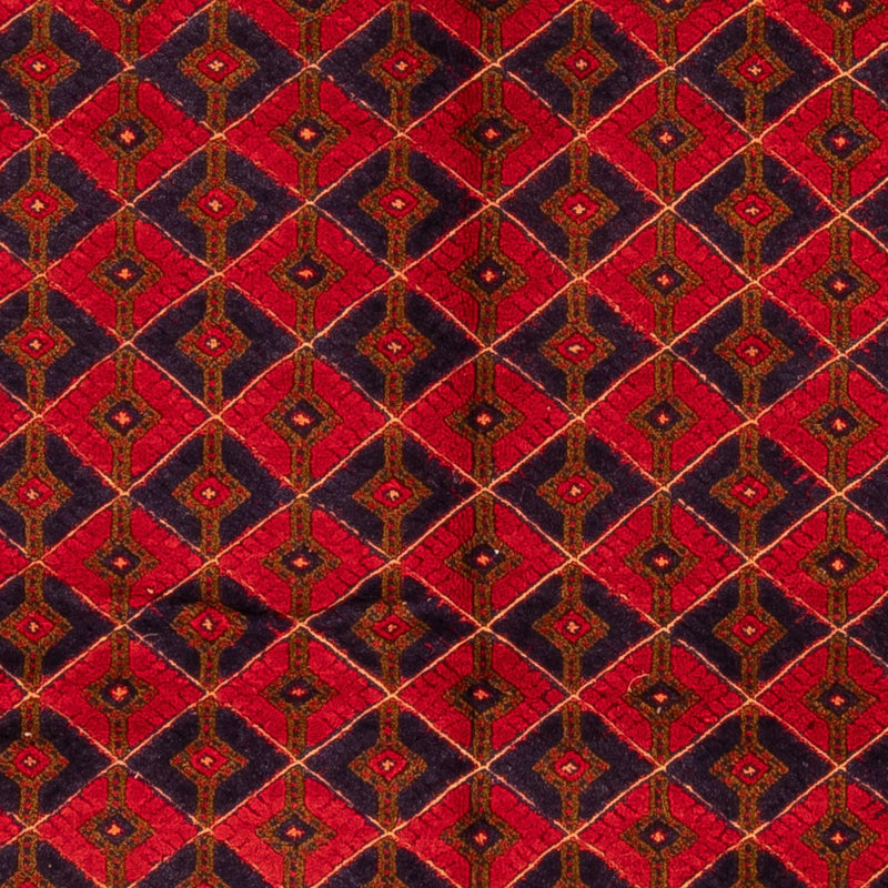 Tapis Kelim - Oriental - 198 x 151 cm - rouge foncé