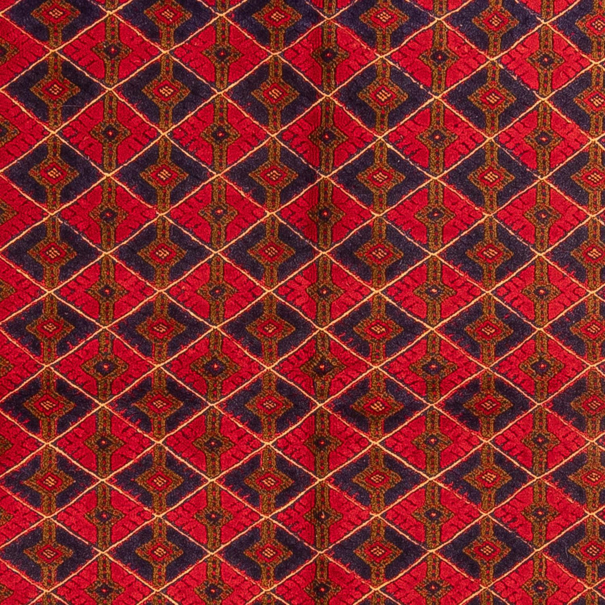 Tapis Kelim - Oriental - 202 x 153 cm - rouge foncé