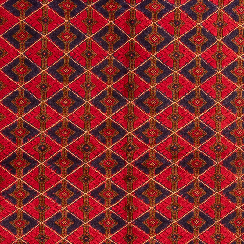Tapis Kelim - Oriental - 202 x 153 cm - rouge foncé