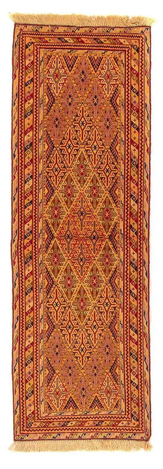 Tapis de couloir Tapis Kelim - Oriental - 194 x 61 cm - marron