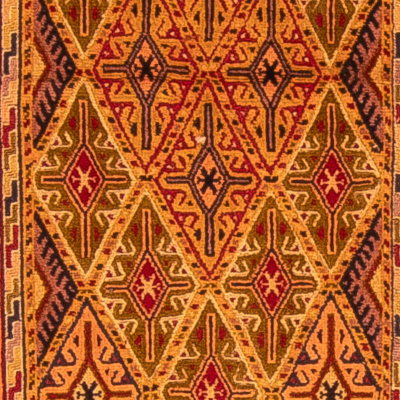 Tapis de couloir Tapis Kelim - Oriental - 194 x 61 cm - marron