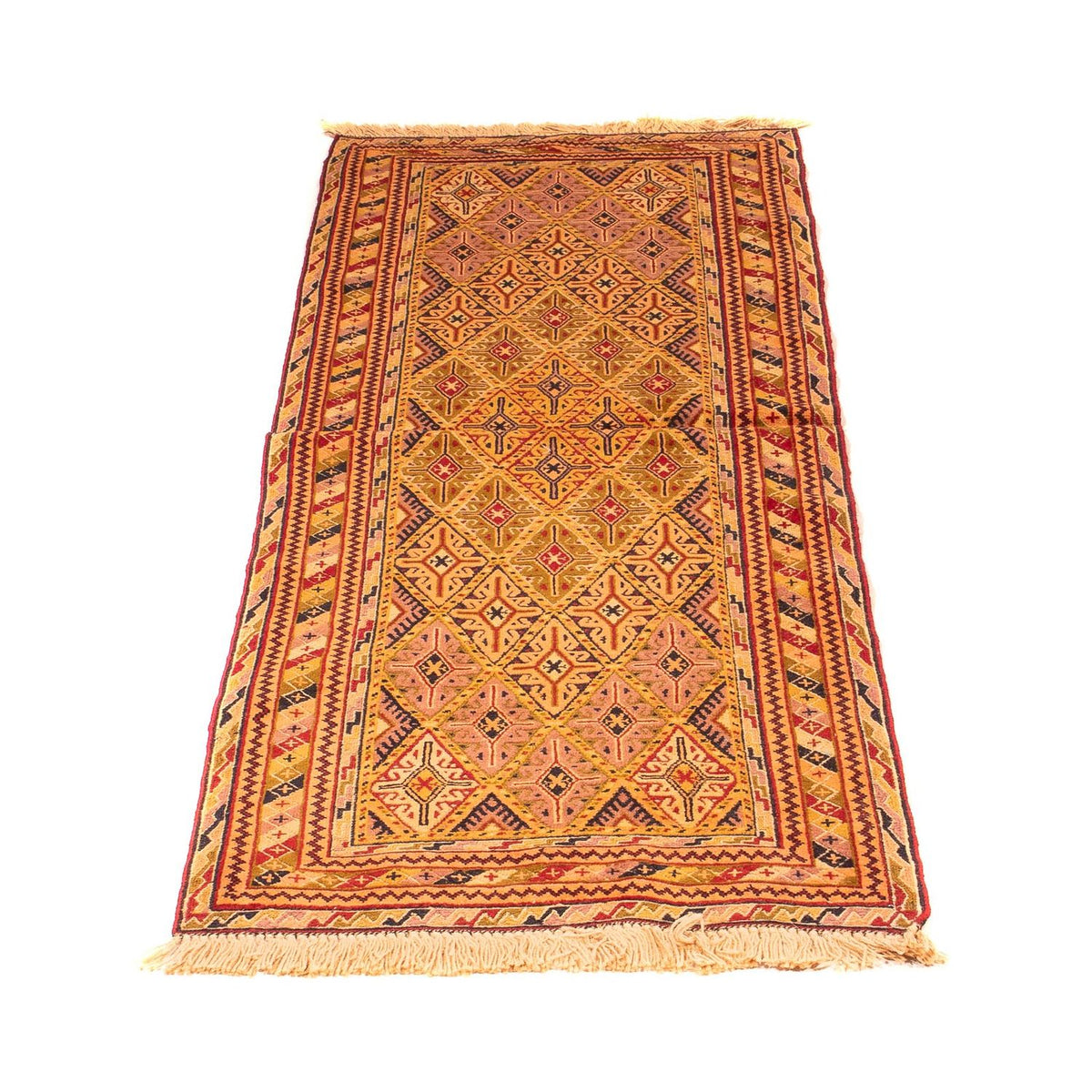 Tapis de couloir Tapis Kelim - Oriental - 194 x 61 cm - marron