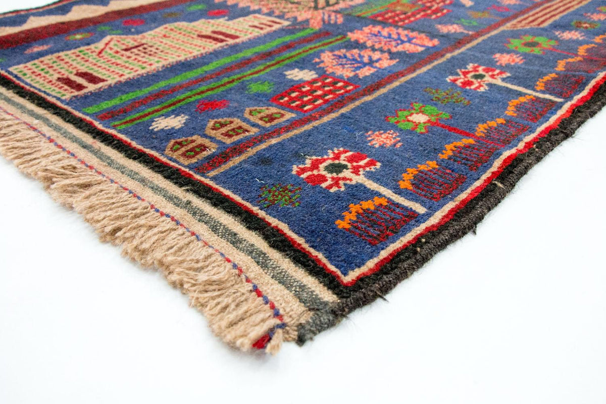 Tapis Belutsch - 135 x 89 cm - multicolore