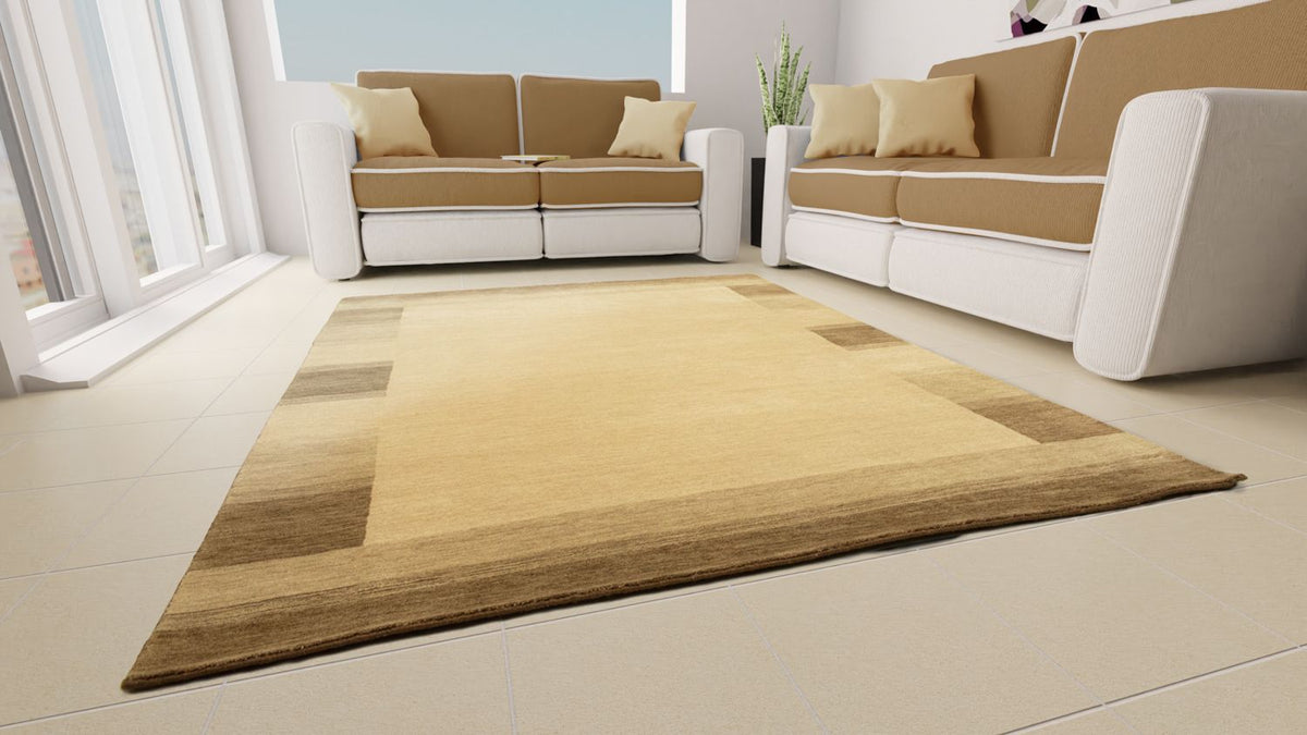 Tapis Gabbeh - Indus - 160 x 90 cm - beige