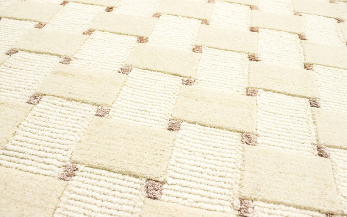 Tapis de couloir Tapis Népalais - 200 x 70 cm - beige