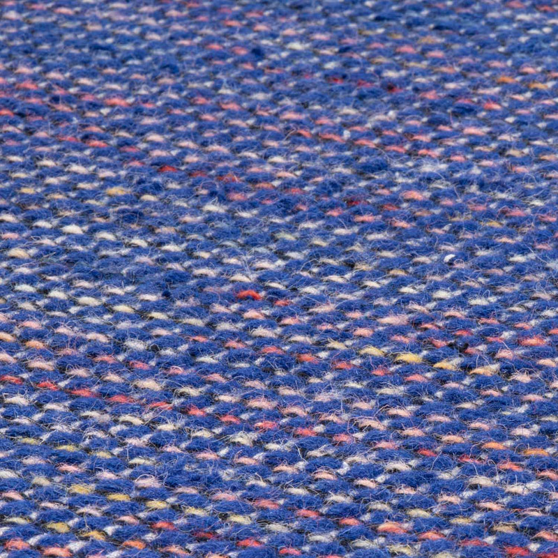 Tapis Kelim - Tendance ronde  - 200 x 200 cm - bleu