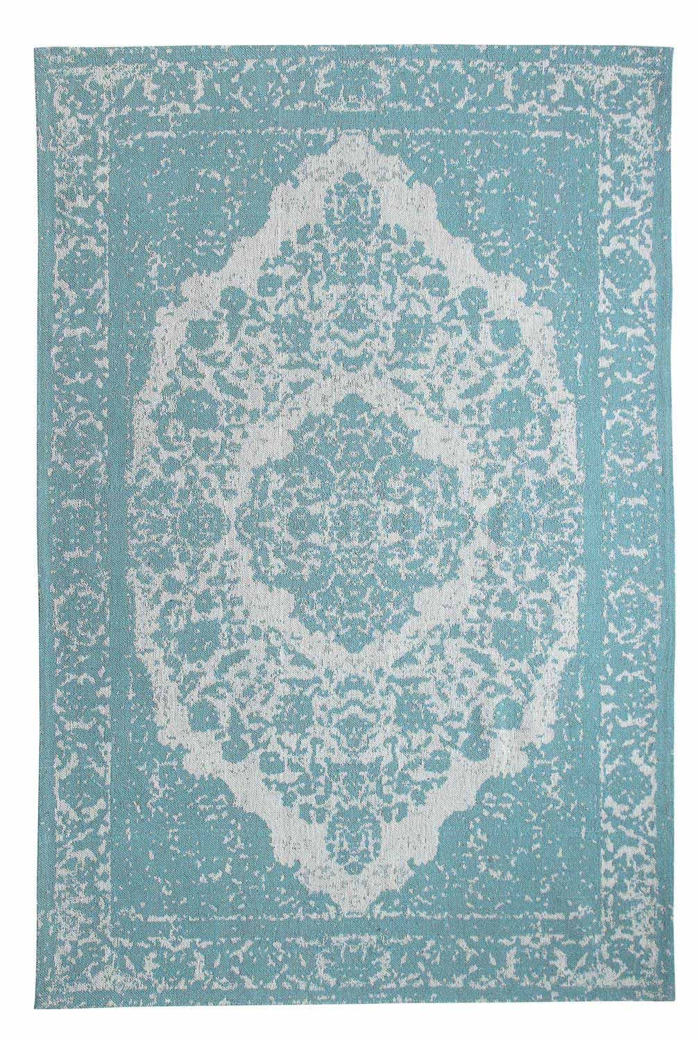 Tapis de couloir Tapis vintage - 300 x 80 cm - bleu