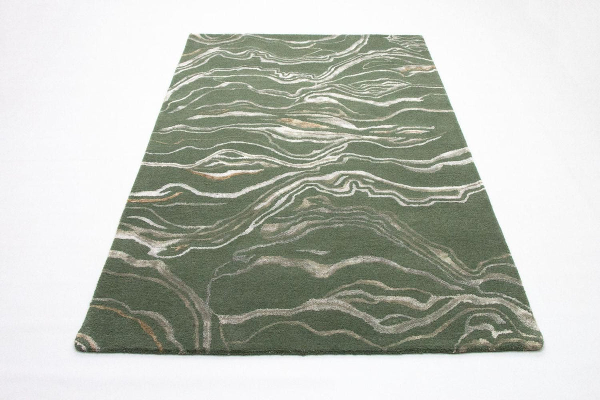 Tapis design - 242 x 153 cm - vert