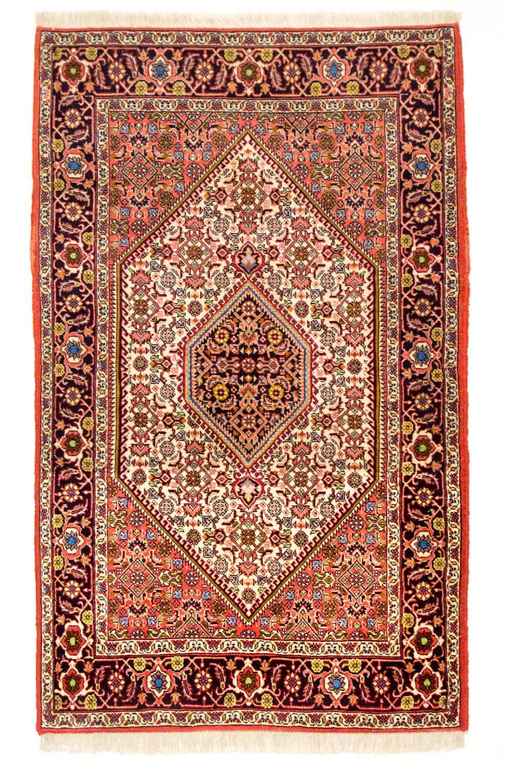 Tapis persan - Bidjar - 140 x 88 cm - rouge