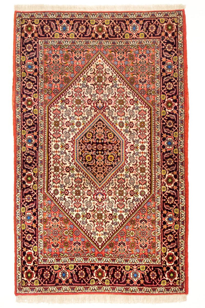 Tapis persan - Bidjar - 140 x 88 cm - rouge
