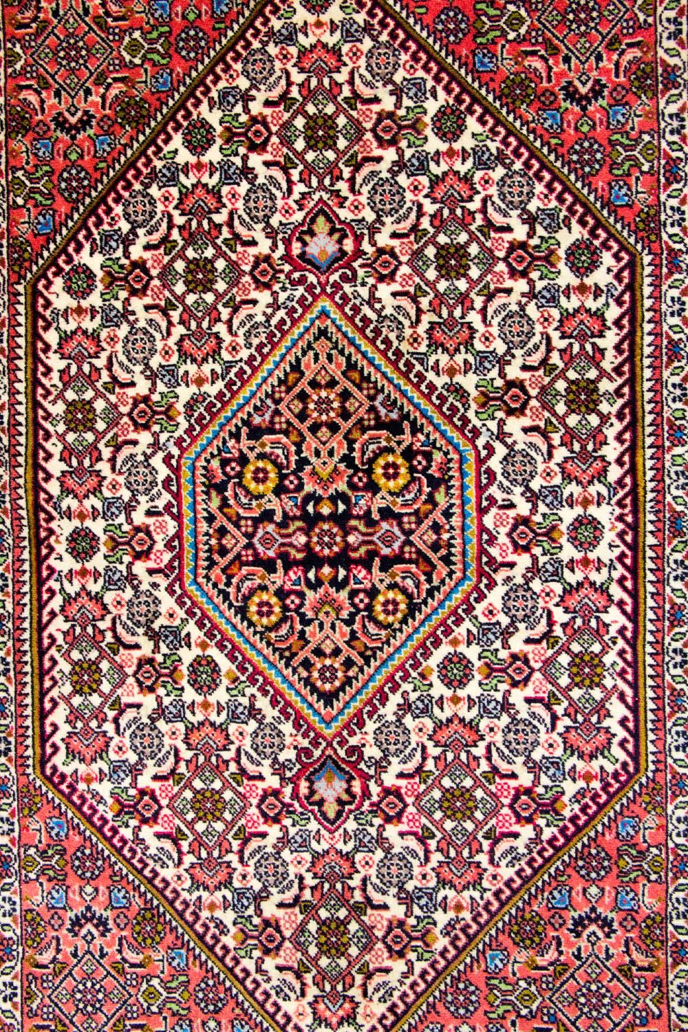 Tapis persan - Bidjar - 140 x 88 cm - rouge