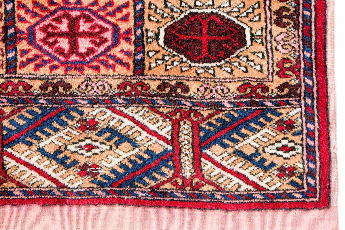 Tapis afghan - Boukhara - 170 x 120 cm - saumon