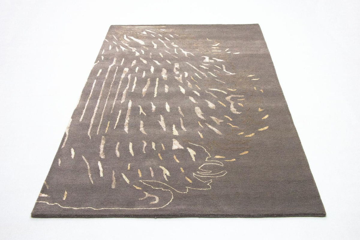 Tapis design - 242 x 153 cm - marron