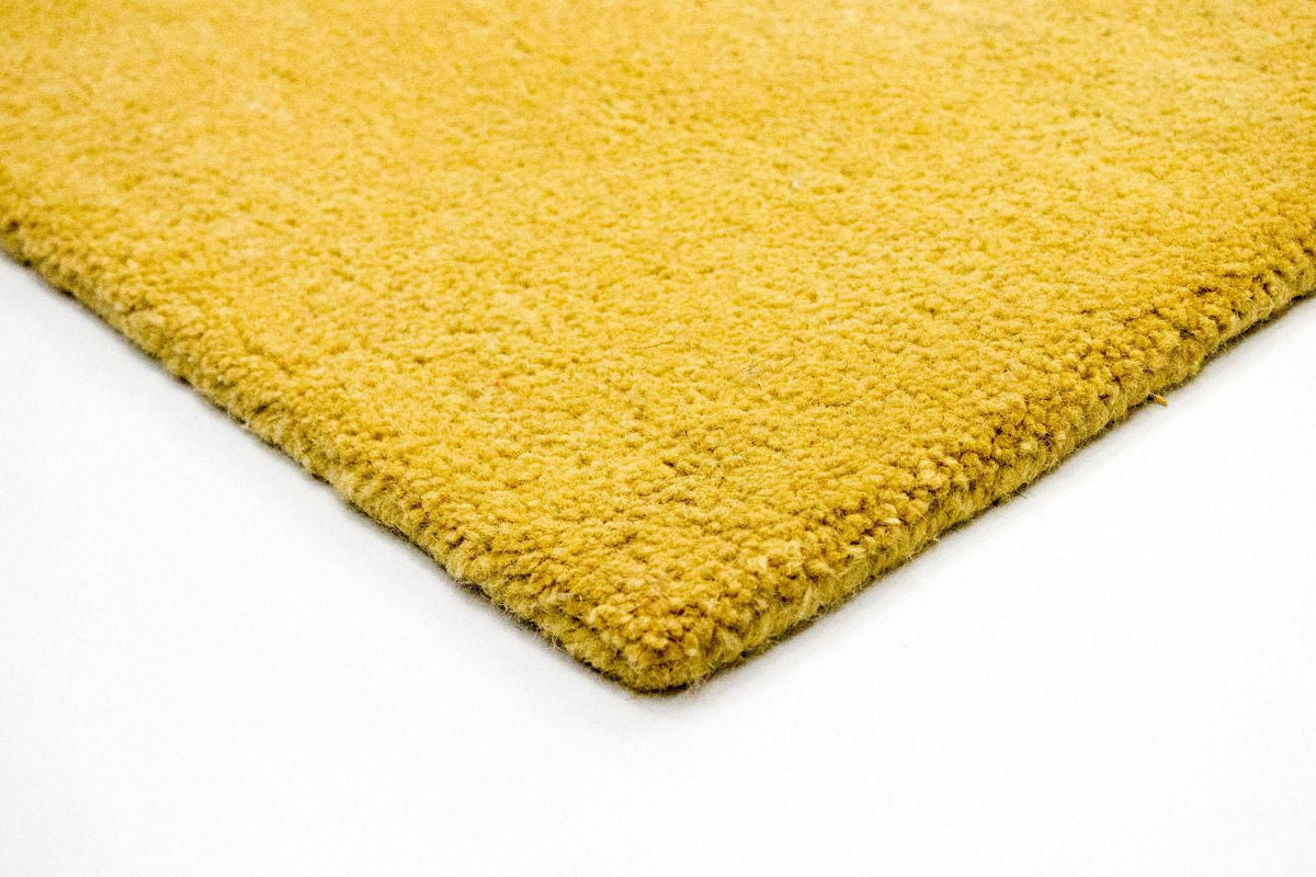 Tapis design - 242 x 154 cm - jaune moutarde