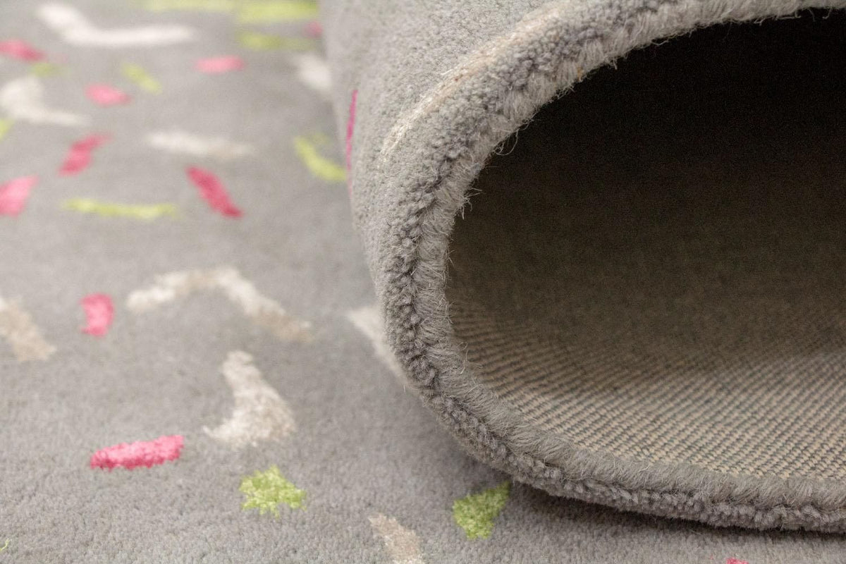 Tapis design - 245 x 143 cm - gris