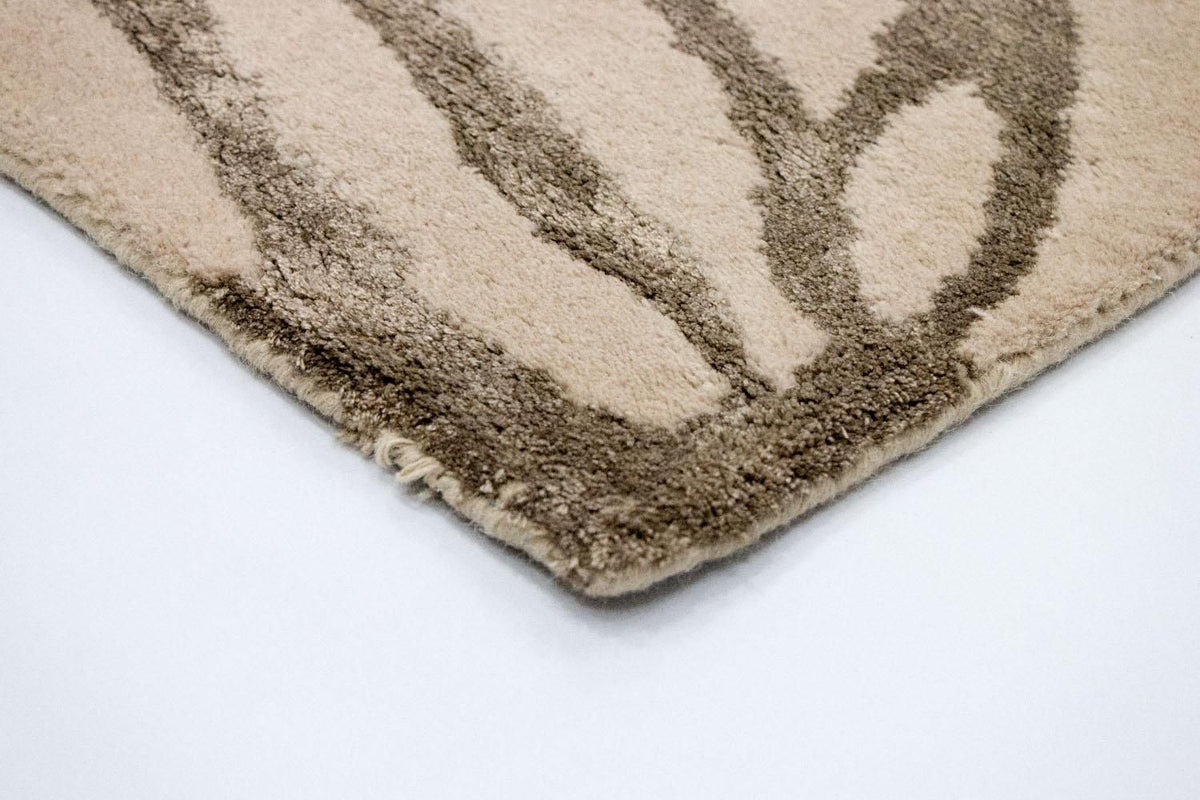 Tapis design - 196 x 135 cm - beige