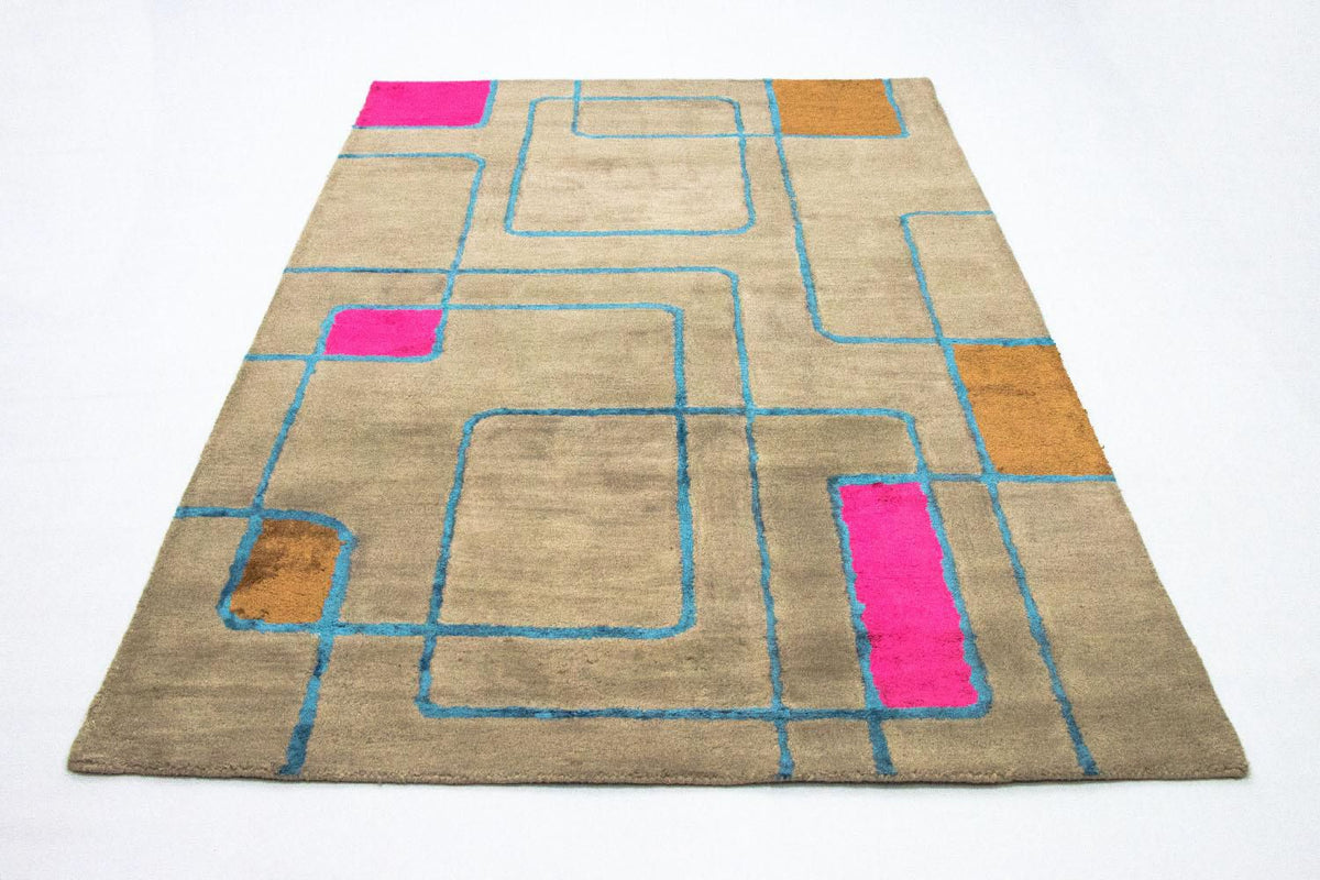 Tapis design - 239 x 152 cm - multicolore