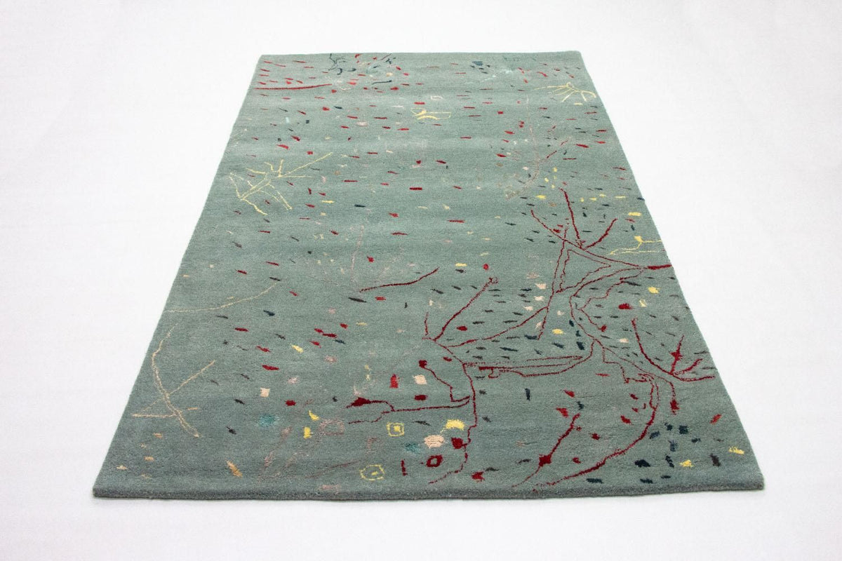 Tapis design - 243 x 156 cm - bleu clair