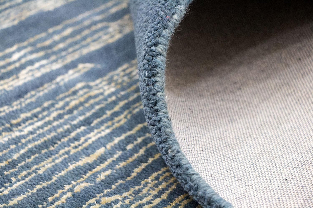 Tapis design - 246 x 154 cm - bleu