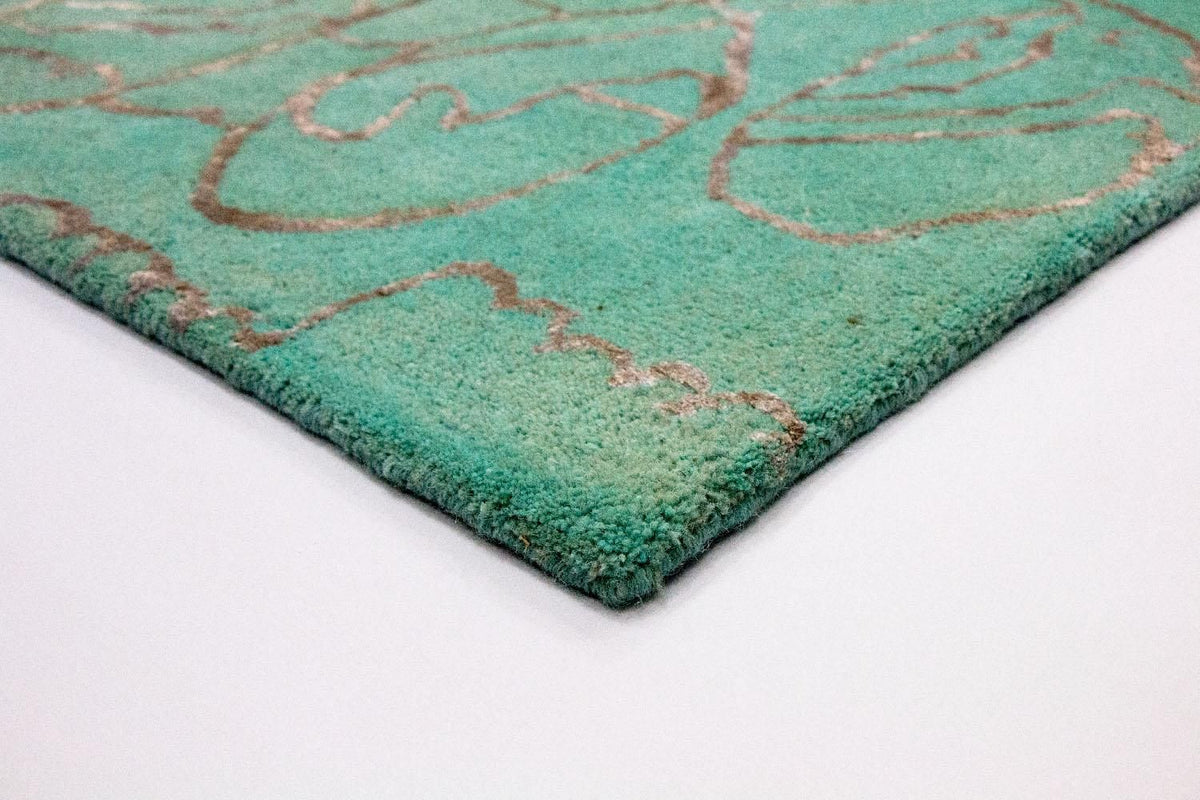 Tapis design - 244 x 153 cm - turquoise