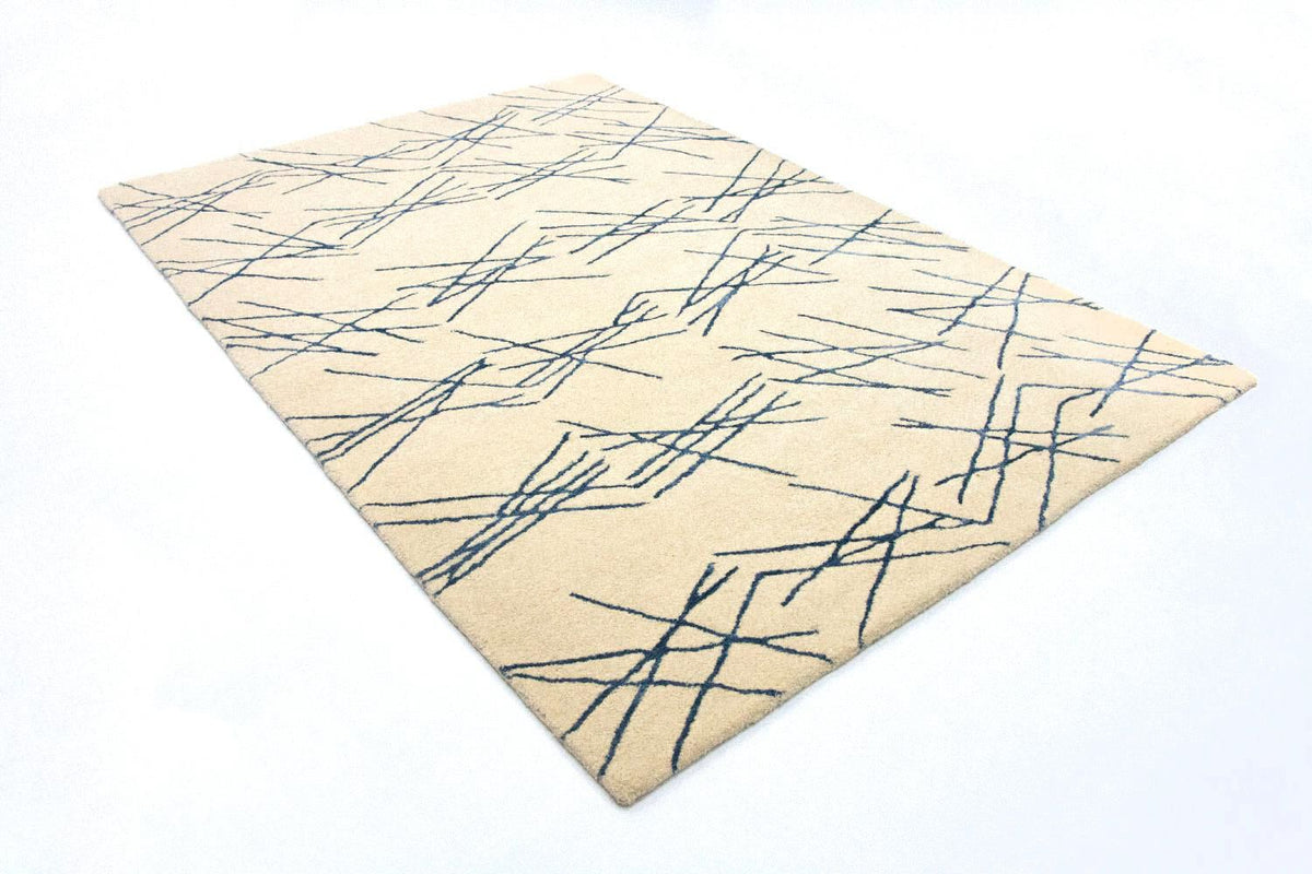 Tapis design - 197 x 138 cm - beige