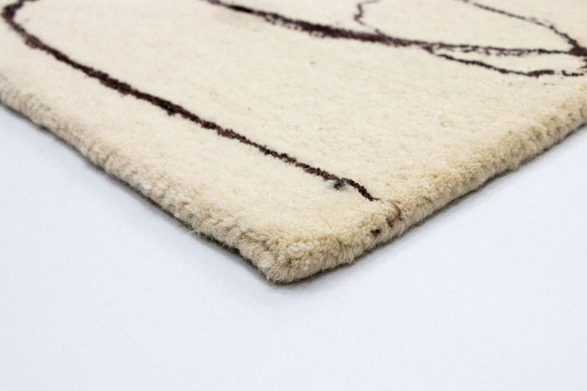 Tapis design - 243 x 153 cm - beige