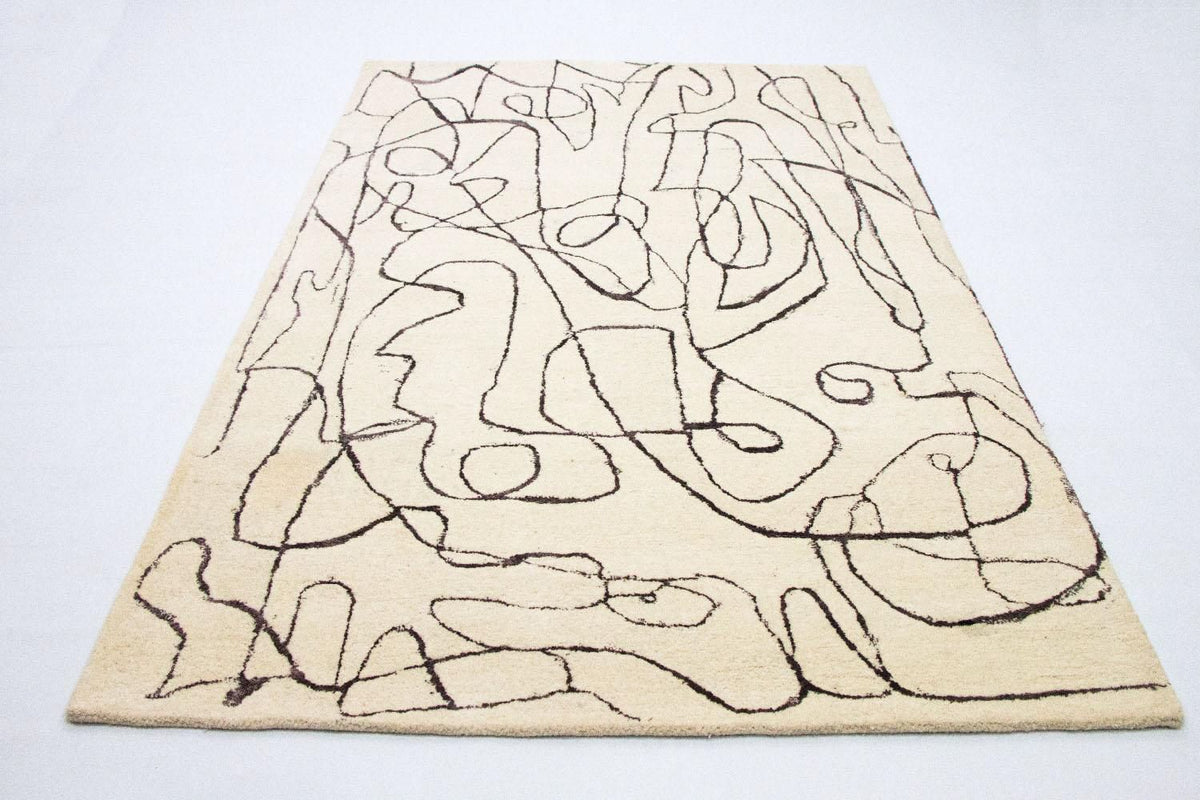 Tapis design - 243 x 153 cm - beige