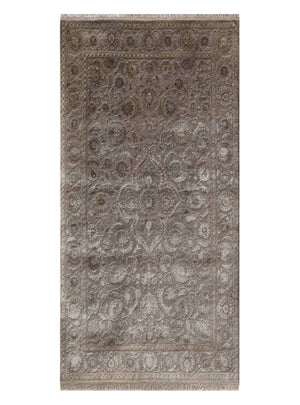 Tapis de couloir Tapis en laine - 240 x 75 cm - taupe