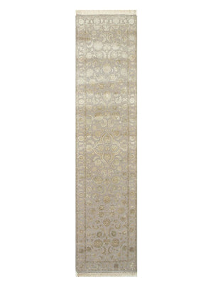 Tapis de couloir Tapis en laine - 240 x 75 cm - crème