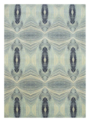 Tapis en laine - 300 x 240 cm - bleu clair