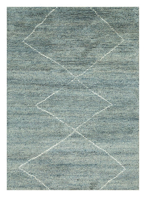 Tapis en laine - 240 x 150 cm - bleu pétrole