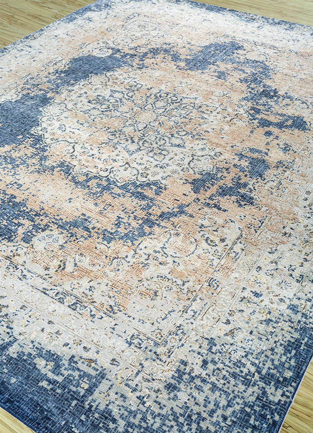 Tapis en laine - 300 x 240 cm - bleu ciel